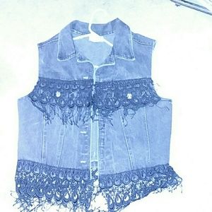 Black leather jacket from